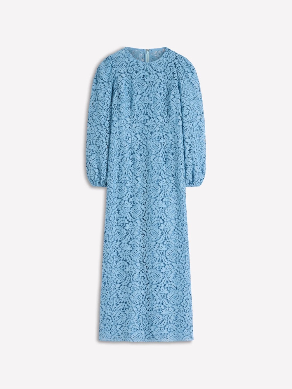 Boden Sky Blue Lace Long Sleeve Maxi Dress(NWOT)